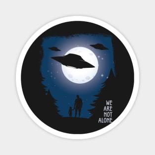 Alien Abduction - UFO We Are Not Alone Gift graphic Magnet